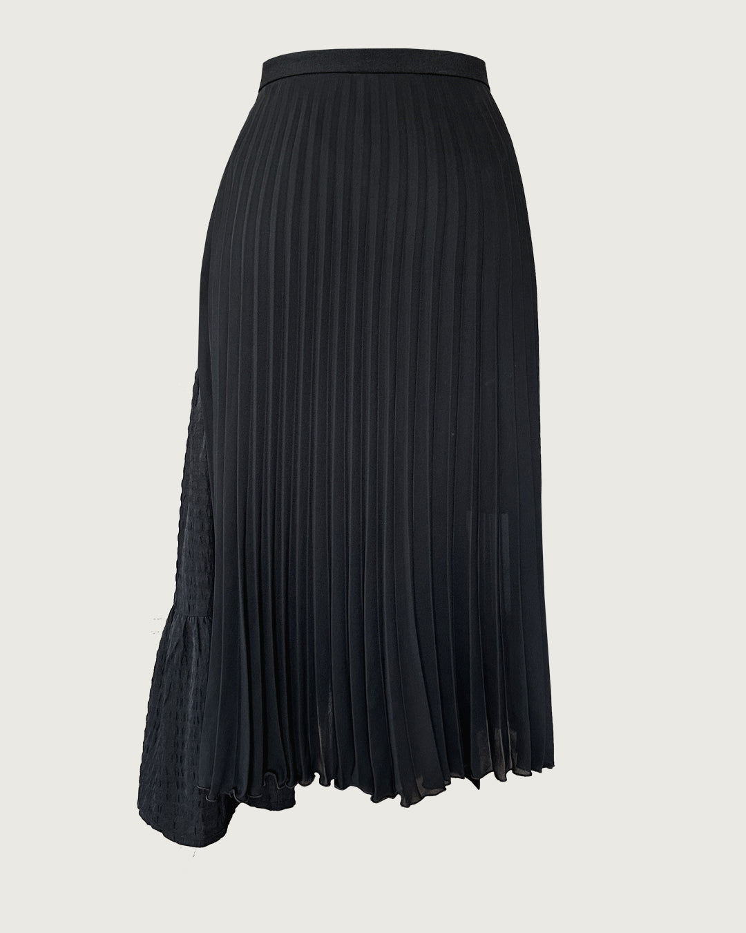 Upcycled asymmetrical two-way wear wrap skirt (size adjustable XS-M)