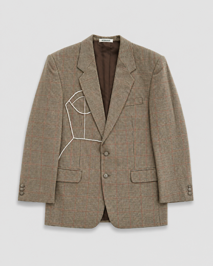 HOUNDSTOOTH WOOL BLAZER (FITS S-L)