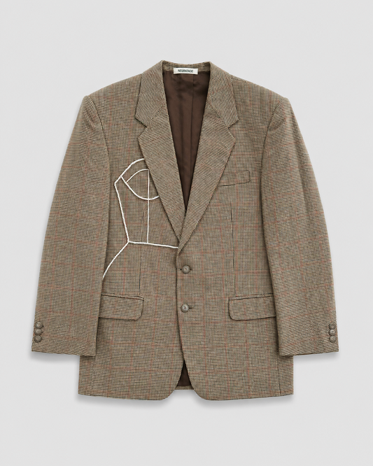 HOUNDSTOOTH WOOL BLAZER (FITS S-L)
