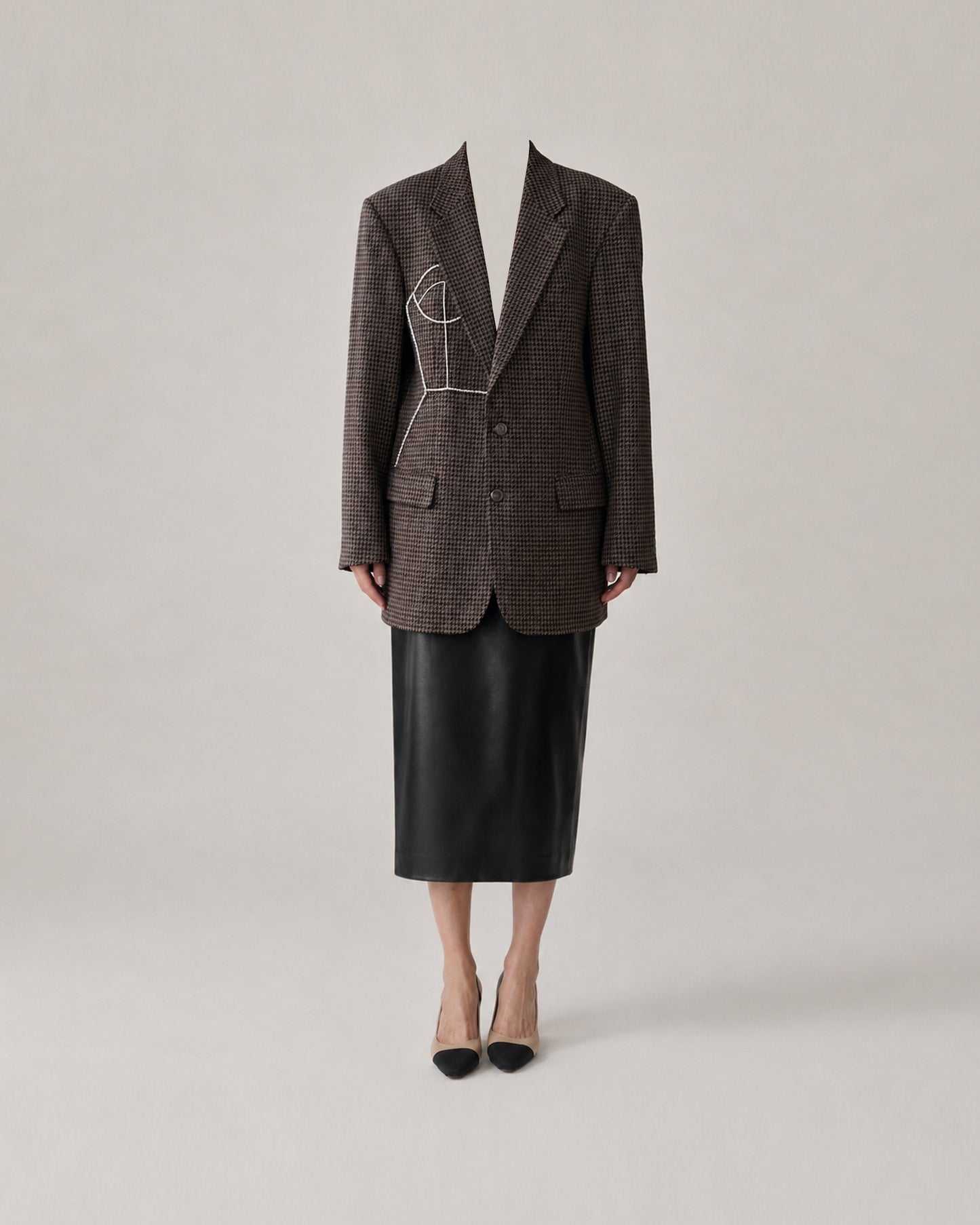 HOUNDSTOOTH WOOL BLAZER (FITS S-L)