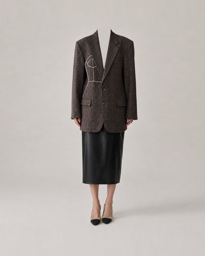 HOUNDSTOOTH WOOL BLAZER (FITS S-L)