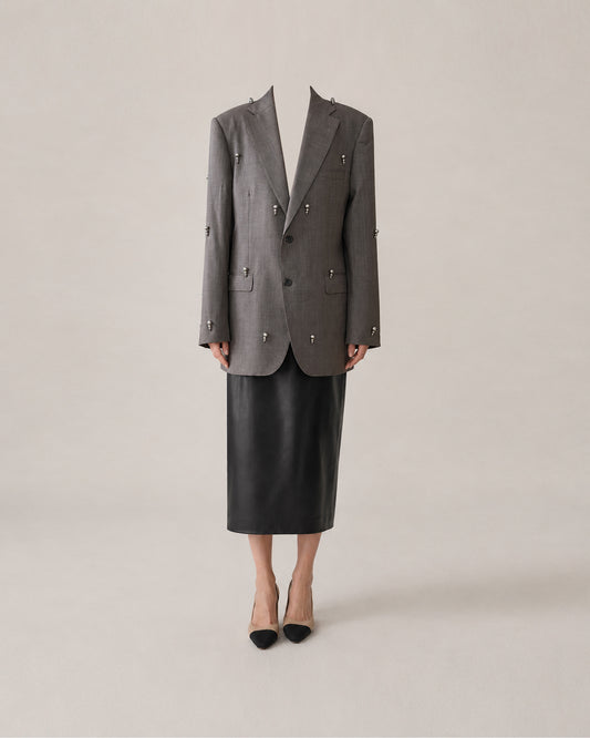 WOOL-SILK BLAZER (FITS S-XL)