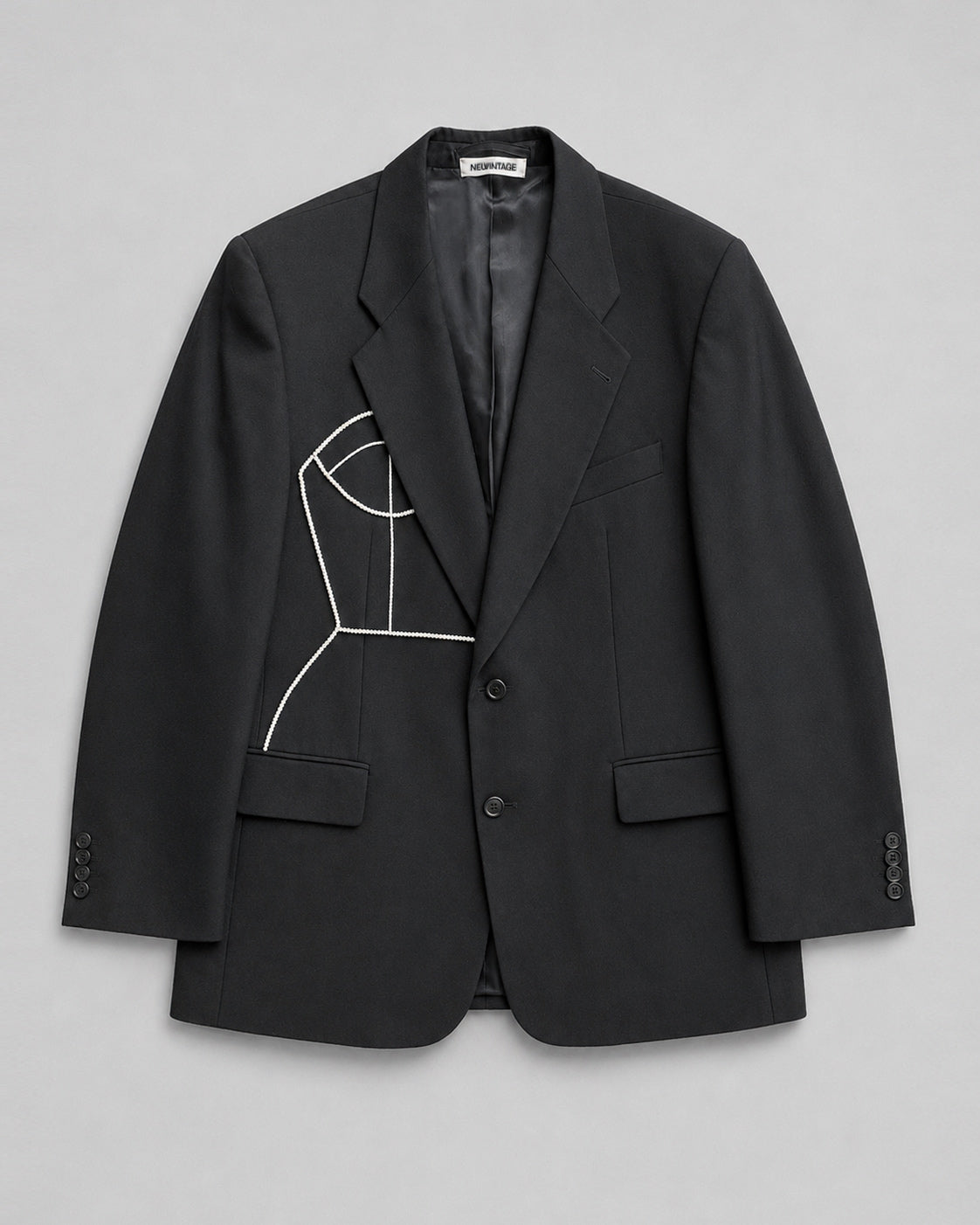 VINTAGE PURE MERINO WOOL BLAZER (FITS S-L)
