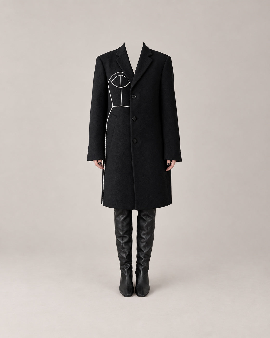 WOOL/CASHMERE COAT (FITS M-L)