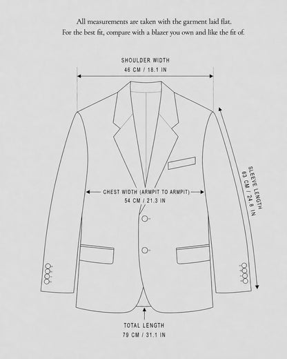 VINTAGE PURE MERINO WOOL BLAZER (FITS S-M)