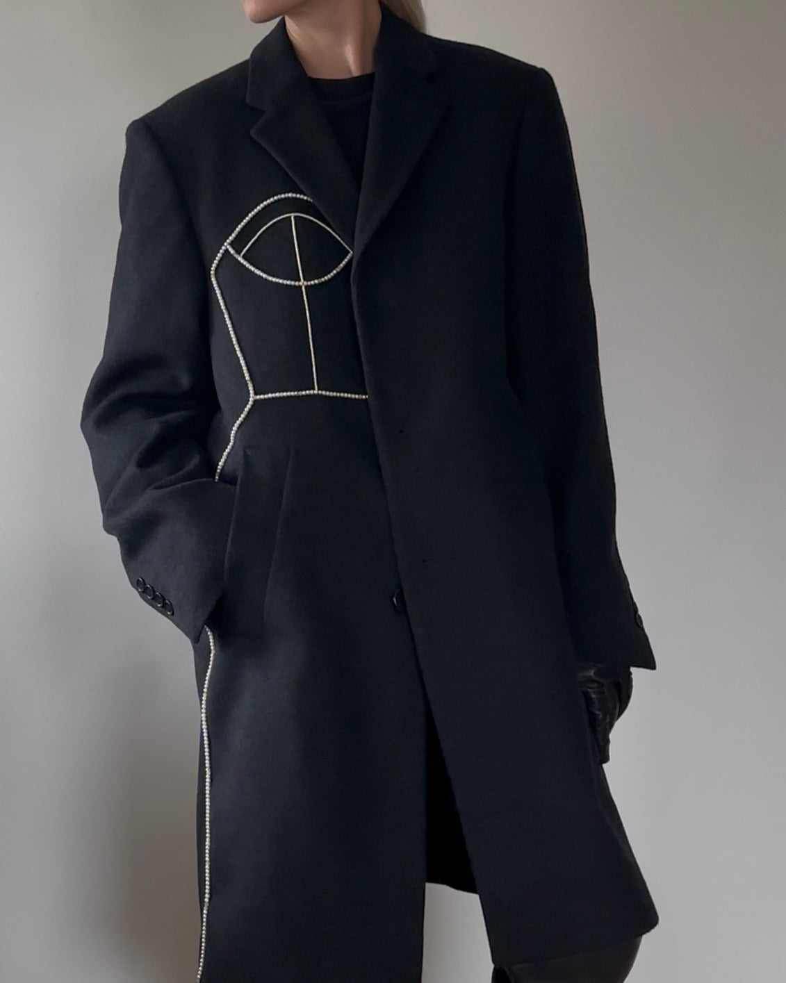 WOOL/CASHMERE COAT (FITS M-L)
