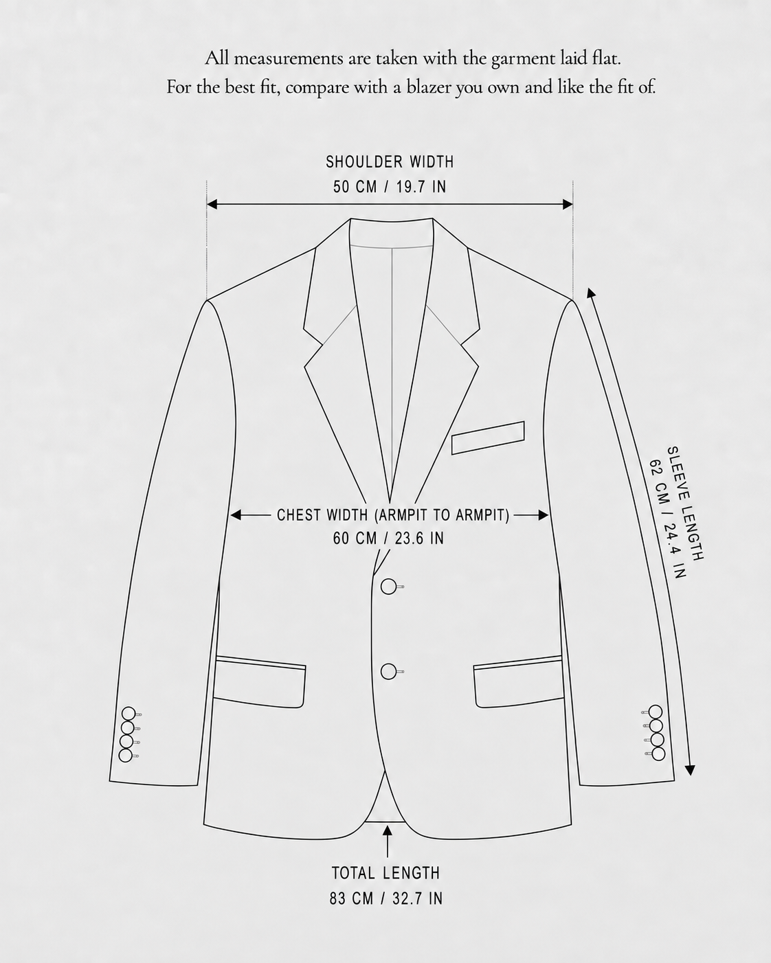 NAVY PURE WOOL BLAZER (FITS S-XL)