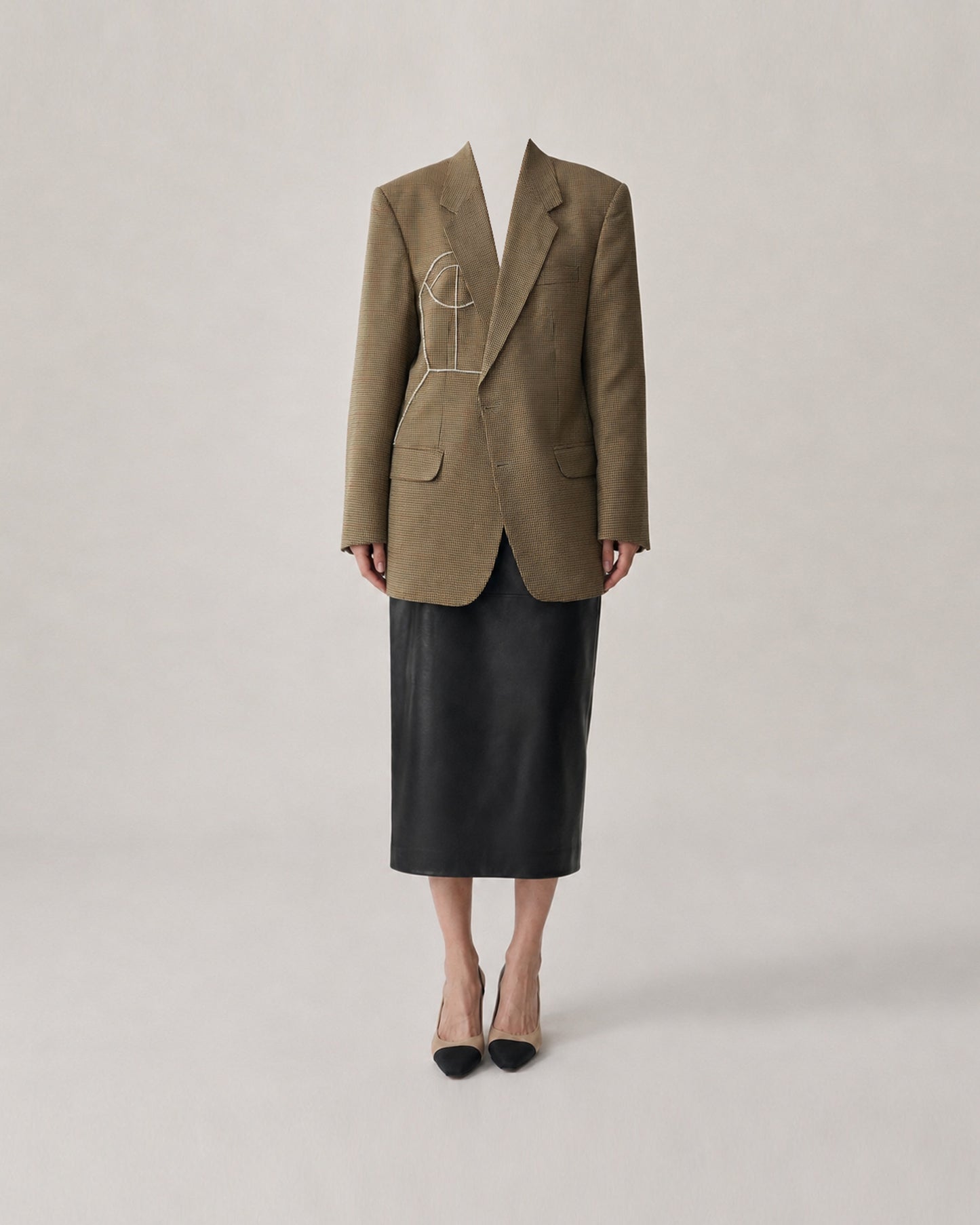 HOUNDSTOOTH WOOL BLAZER (FITS S-L)