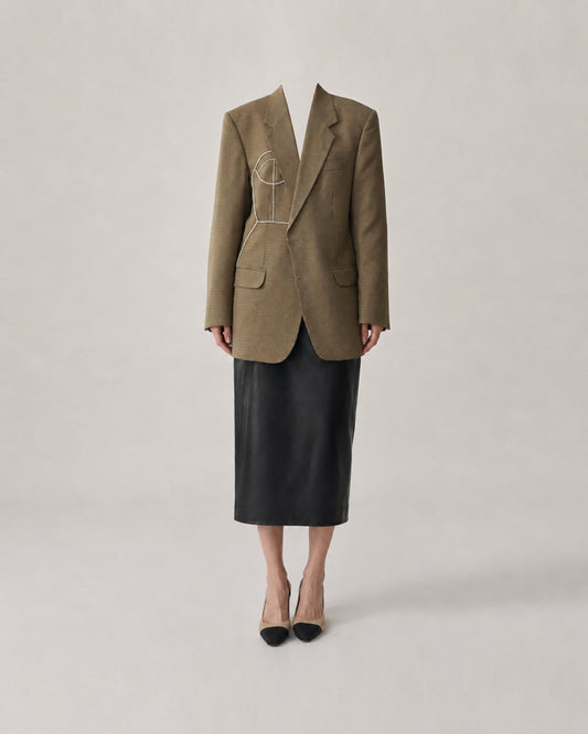 HOUNDSTOOTH WOOL BLAZER (FITS S-L)