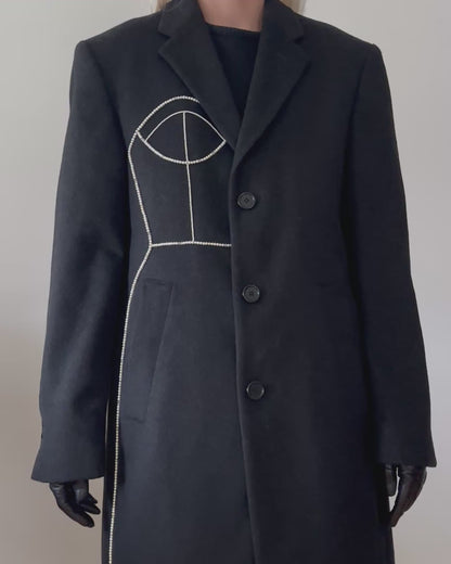 WOOL/CASHMERE COAT (FITS M-L)