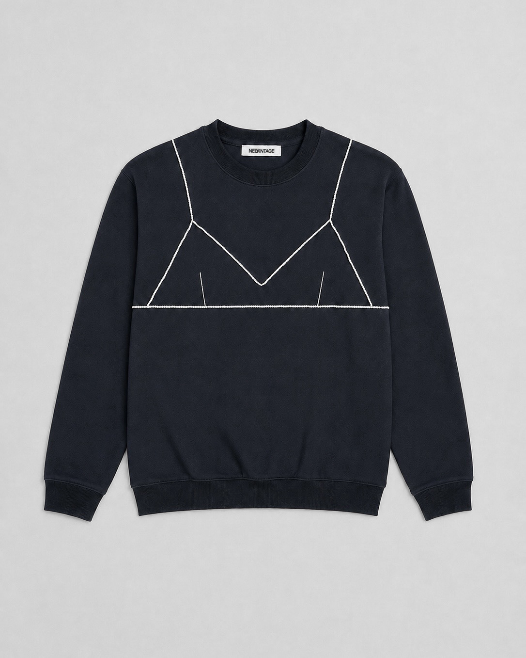 DEADSTOCK SWEATSHIRT WITH HAND-BEADED BRA (M-XXL)